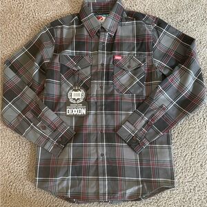 DIXXON Black and Red Plaid Men's Shirt